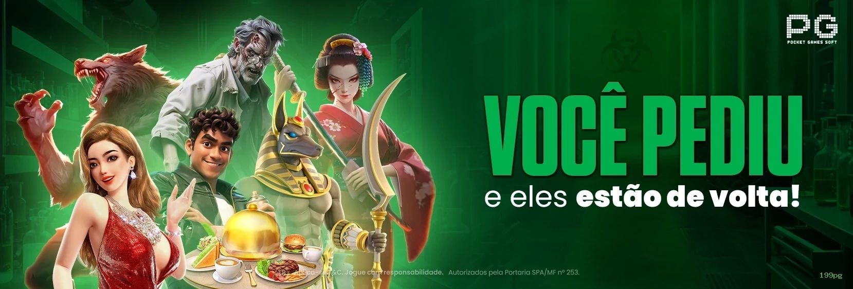 Imagem promocional da 199pg mostrando a plataforma e suas vantagens
